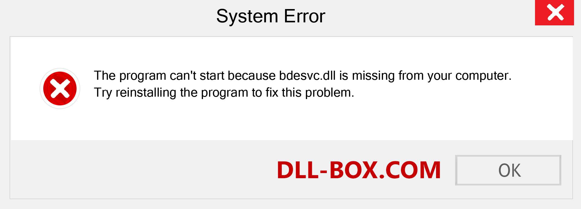  bdesvc.dll file is missing?. Download for Windows 7, 8, 10 - Fix  bdesvc dll Missing Error on Windows, photos, images